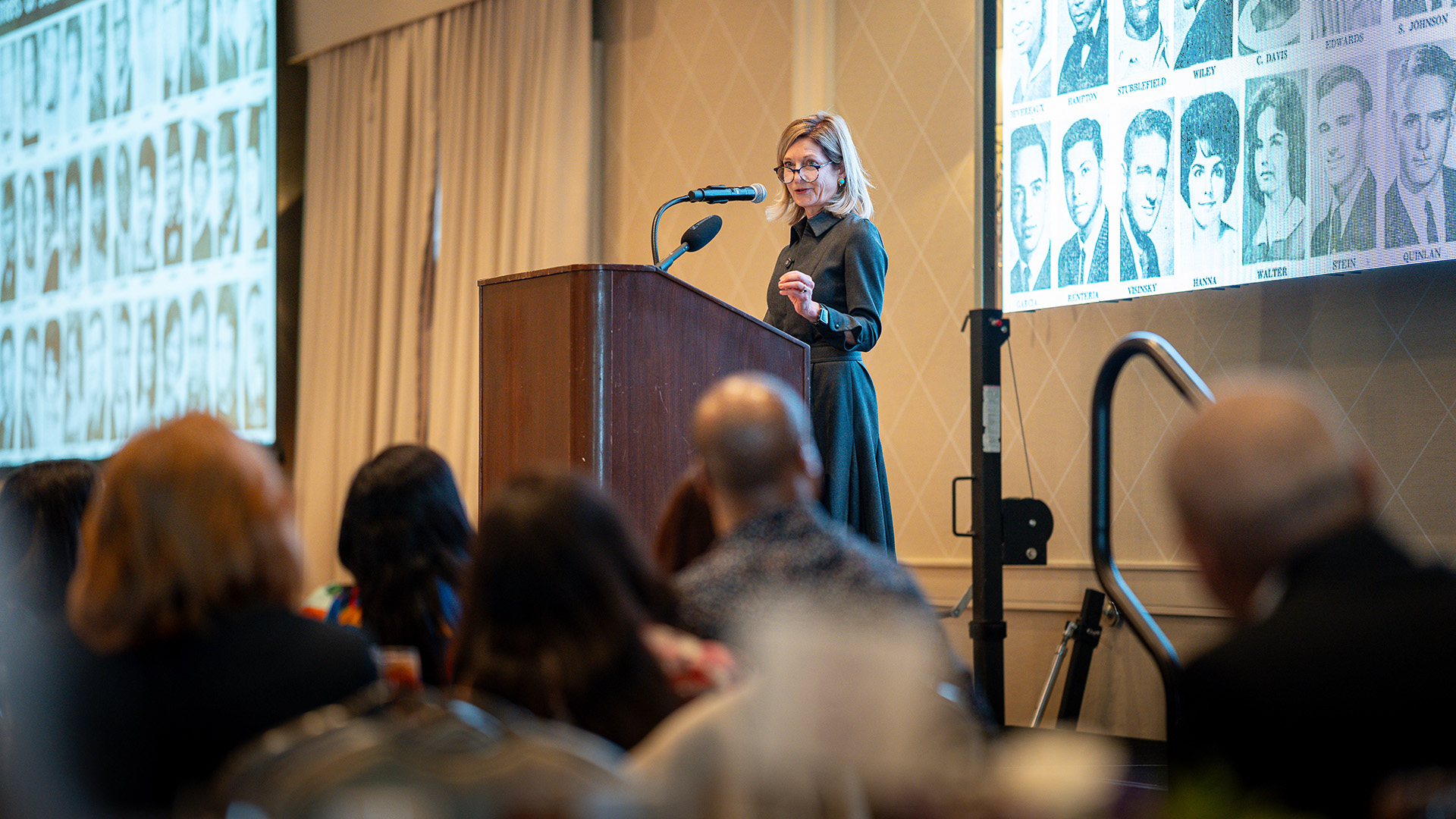 President and CEO Ann Stern gives the keynote speech at Teach for America Houston’s Ignite Potential luncheon.